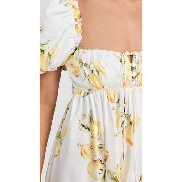 NWT For Love And Lemons Serafina Mini Dress Size Large - Picture 13 of 13